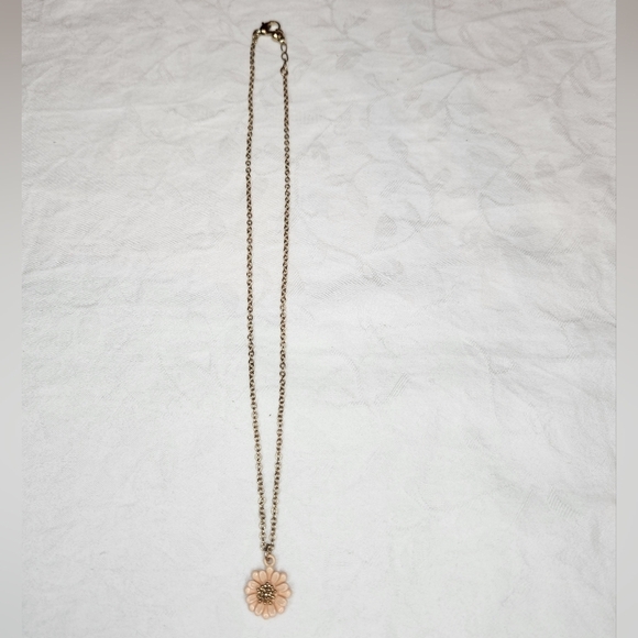 90s Pink Daisy Necklace - Picture 3 of 5